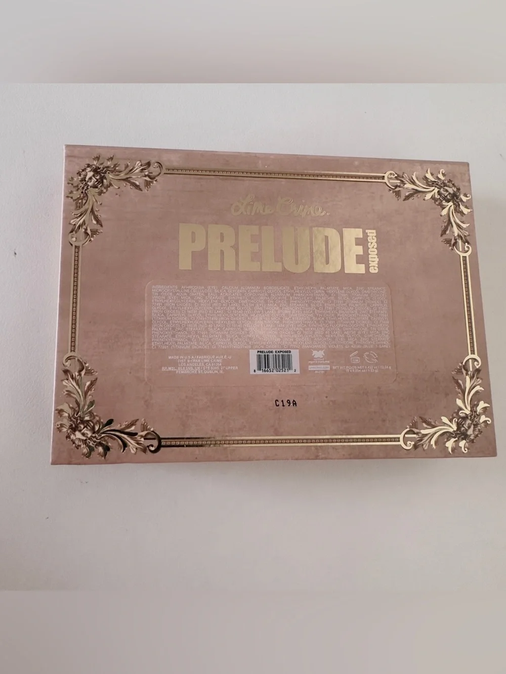 New Lime Crime Prelude Exposed Eyeshadow Palette